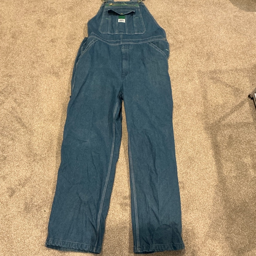Vintage Liberty Overalls 42 X 30 Bibs Overalls‎ Denim Workwear Carpenter Farmer